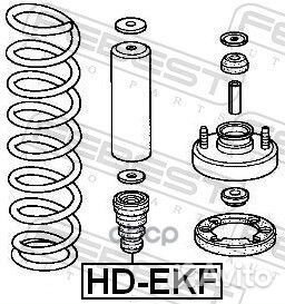 Отбойник переднего амортизатора HD-EKF Febest