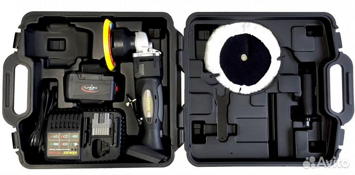 Аккумуляторная эксцентриковая полировальная машинк