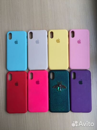 Чехлы на iPhone X/XS силикон Silicone case