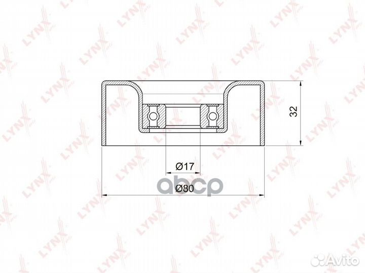 Ролик натяжной приводного ремня PB5011 lynxauto