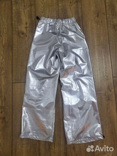 Брюки блестящие