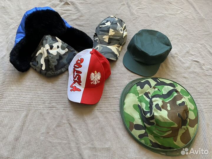 Кепки, шапка ушанка, шляпа -одежда мужская пакетом