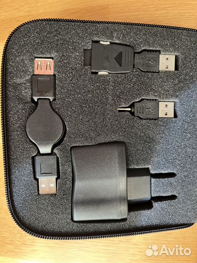 Набор USB переходников для моб тел с авто зарядкой