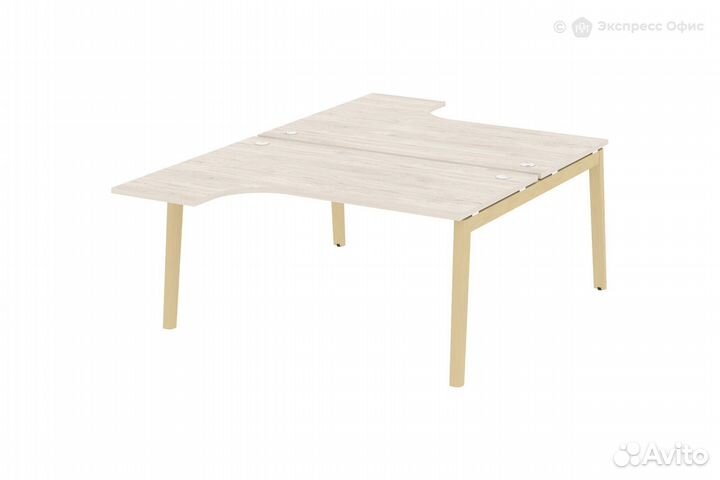 Стол-бенч двойной на деревянных опорах Onix wood O