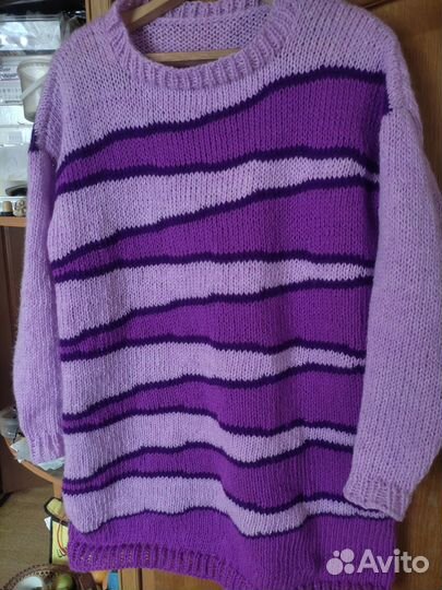 Свитер на 58-60 размер, ручная работа