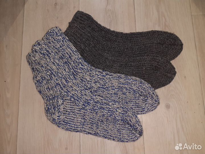 Шерстяные носки ручной работы