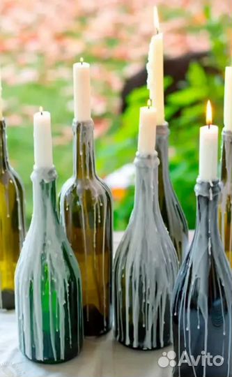 Бутылка стеклянная из под шампанского и вин. Нап