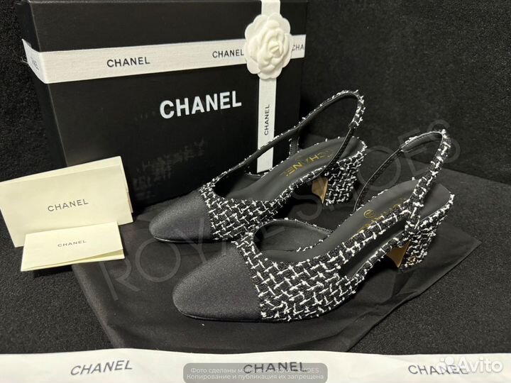 Туфли женские Chanel на каблуке 6.5 см