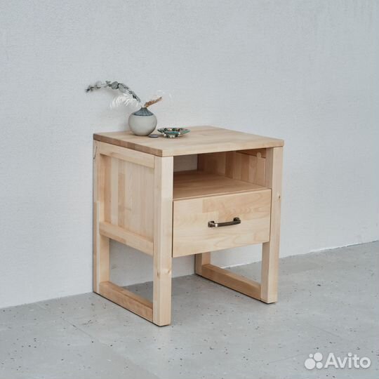 Прикроватная тумба Next из массива дерева с ящиком
