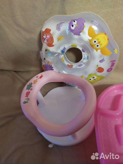 Ванночка для купания в подарок горка,круг, сидение