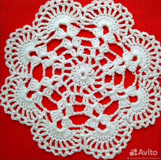 Вязаные крючком мини-салфетки Классика