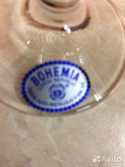 Бокалы богемия хрусталь с золочением и стекло