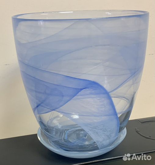 Горшок цветочный стеклянный