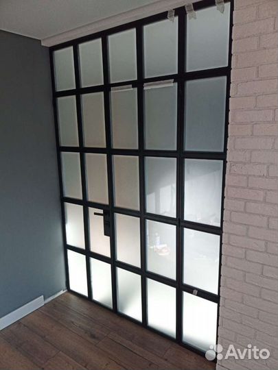 Перегородка межкомнатная в стиле лофт