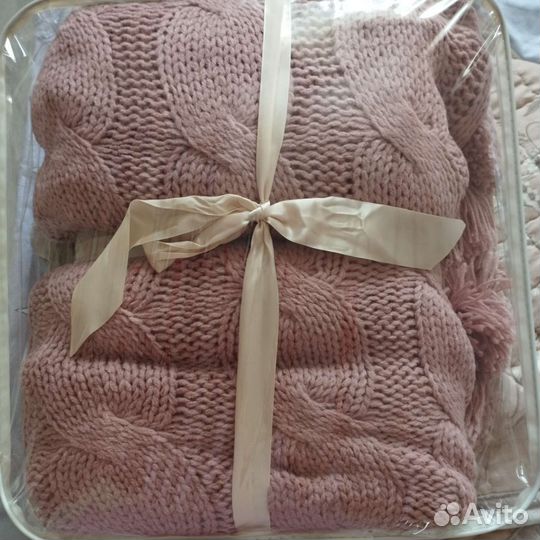 Плед вязаный