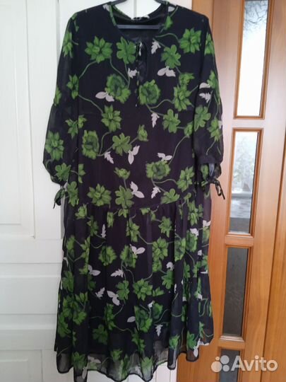 Платье летнее шифоновое на 54-58 размер новое