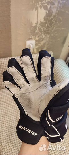 Краги хоккейные размер 14 bauer