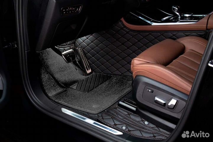 3D Коврики Hyundai Салон Багажник из Экокожи