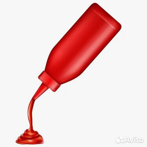 Емкость для соуса 375 мл.с крышкой красный