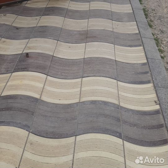 Тротуарная плитка волна