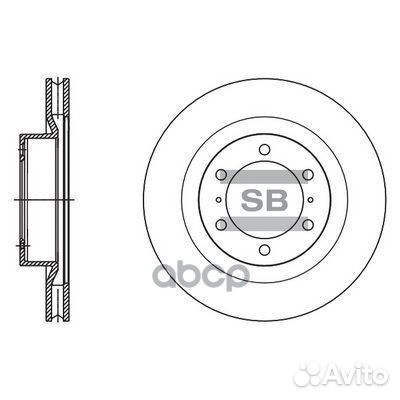 Диск тормозной toyota land cruiser prado (J150)