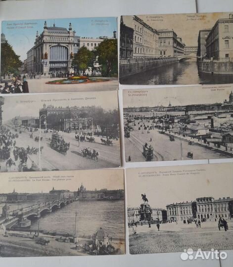 Старинные открытки: виды С.Петербурга 14 штук