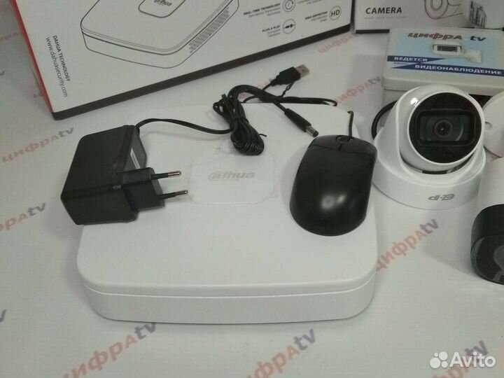 Видеонаблюдение 4Мп Dahua 11 камер IP варио регист