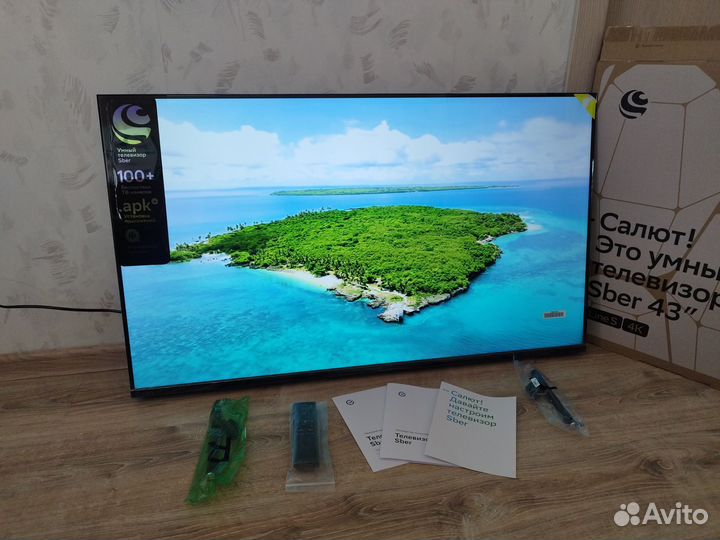 Телевизор новый SMART TV sber 43