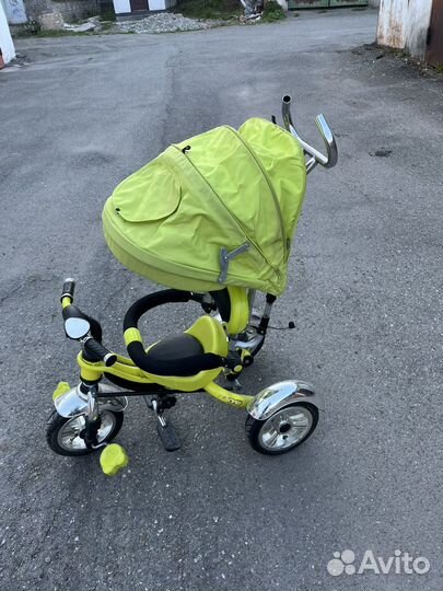 Детский велосипед трехколесный с ручкой