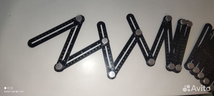 Многоугловая измерительная линейка, 12 элементов