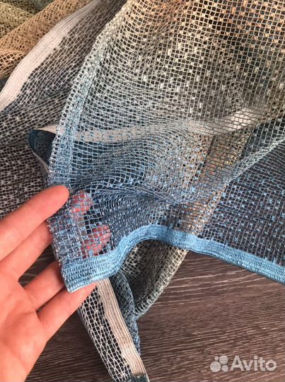 Тюль сетка разноцветная