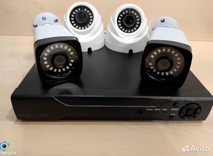 Видеонаблюдение, комплект, установка