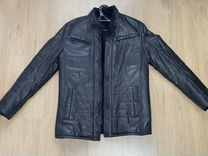 Кожаная куртка зимняя 48-50 размер L