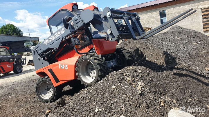 Телескопический погрузчик Quadtrac TH415, 2023