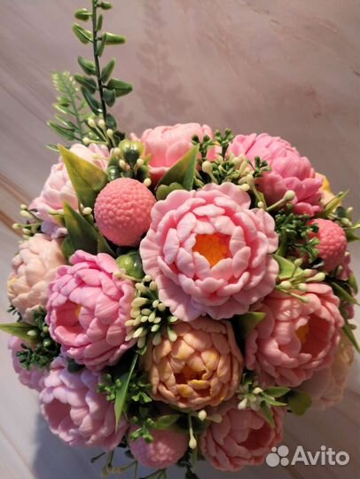 Букет цветов из мыла