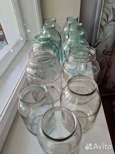 Банки стеклянные 3 литра бу