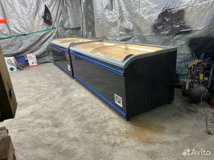 Ларь морозильный бу 2,1метра перекрашенный