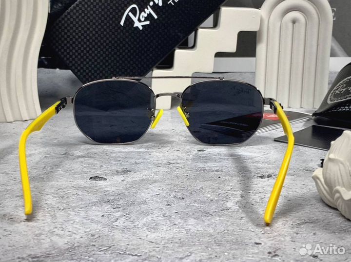 Очки Ray Ban Aviator желтые