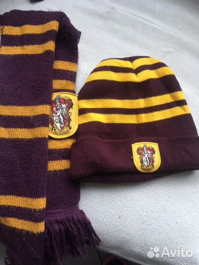 Комплект шапка и шарф Гриффиндор Гарри Поттер