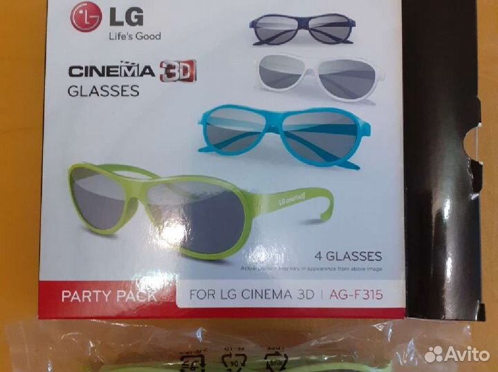 Очки 3D LG Cinema упаковка
