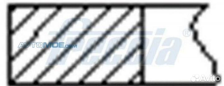 Комплект поршневых колец на 1 цилиндр ford STD d79