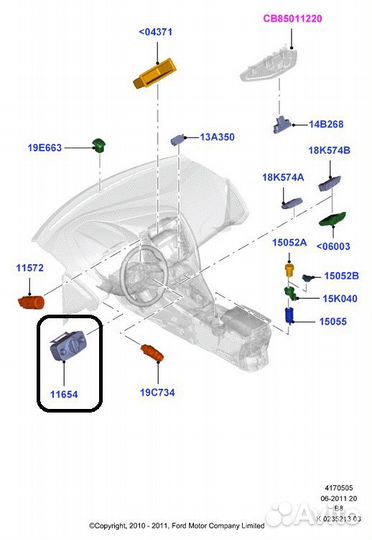 Переключатель света Ford Focus седан pnda 1.6L