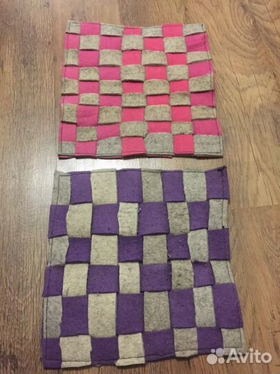 Сидушки на стулья валяная шерсть