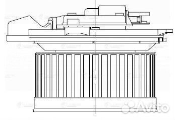 Мотор печки Mercedes X164