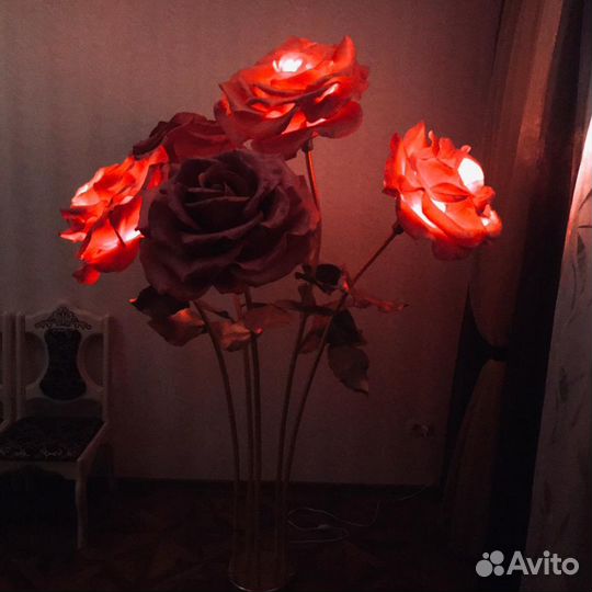 Торшер роза