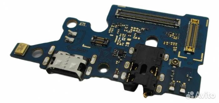 Шлейф Samsung A715F A71 (плата) + разъем зарядки +