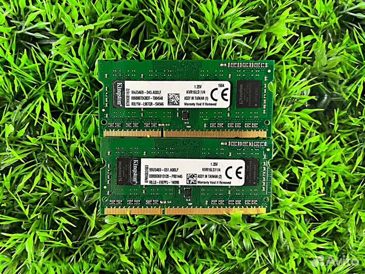 Комплект пaмяти Kingston DDR3L SO-dimm 8Gb (4Gbx2)