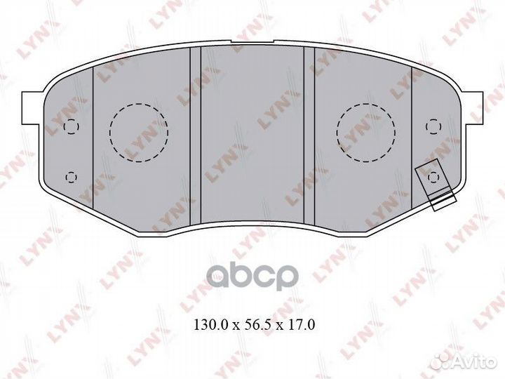 Колодки тормозные дисковые перед BD3624 LYN