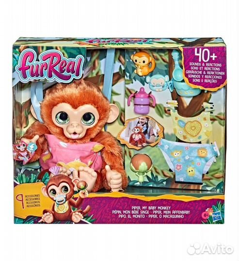 Новая Игрушка FurReal Friends Питомец Обезьянка