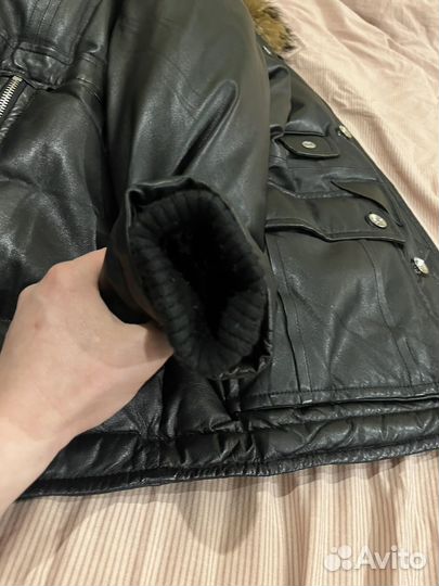 Зимняя куртка Dsquared Кожанная